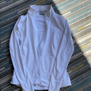 Athleta white zip up size small